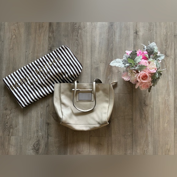 HENRI BENDEL TAUPE / BEIGE TOTE BAG‎ - Picture 1 of 5
